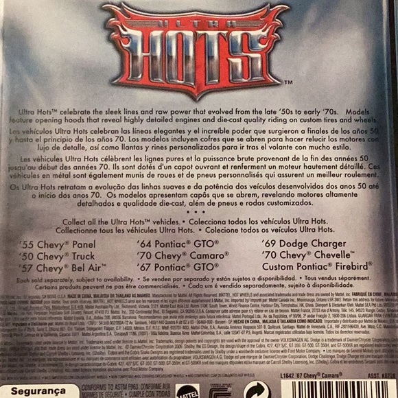 Hot Wheels '67 Chevy Camaro ~ Ultra Hots ~ Chevrolet ~ 1:64 - Picture 7 of 9